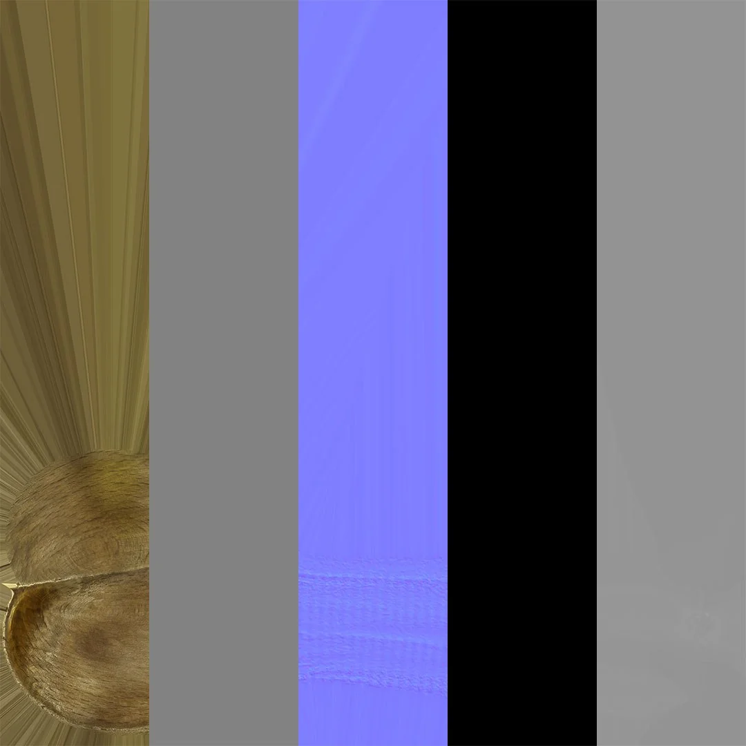 Abstract design featuring varying shades of brown, gray, blue, and black with a central golden shape.