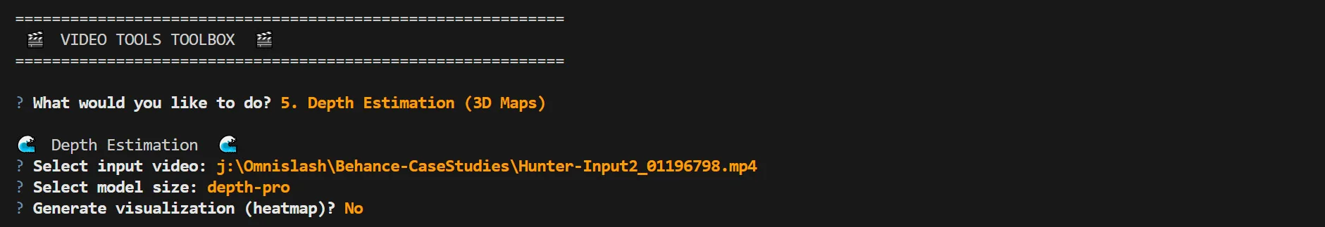 AI Video Depth Estimation