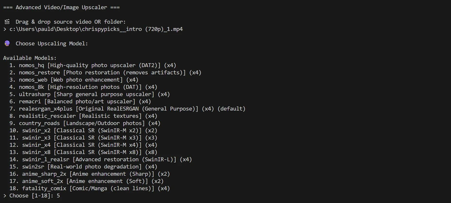 AI Video/Image Upscaler